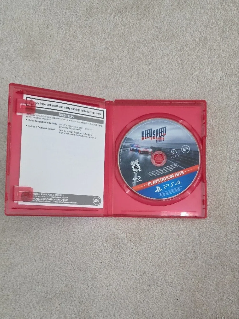 PS4 PlayStation Hits - Need for Speed Rivals (Red Case)